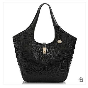 Brahmin Large Black “Carla” Tote
